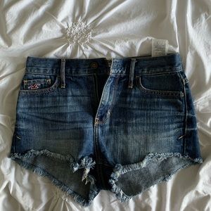Hollister high waisted denim shorts